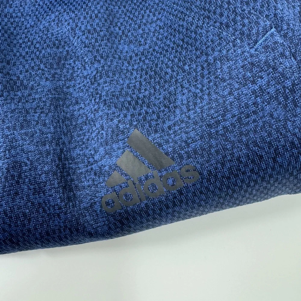 NEW MEN’S ADIDAS TEAM ISSUE BLUE TAPERED ZIP HEM FLEECE TRACK‎ PANTS S